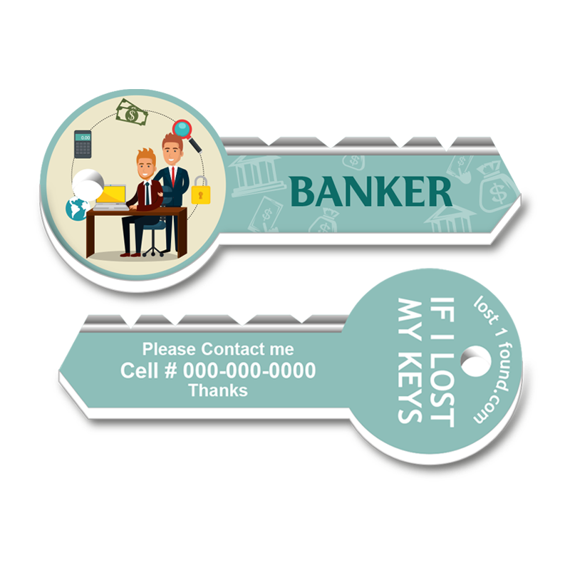 Professional Key Tag - Banker