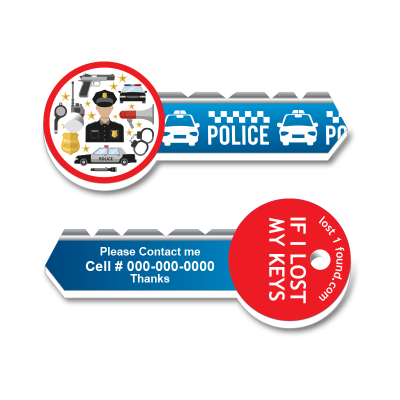Professional Key Tag - Police