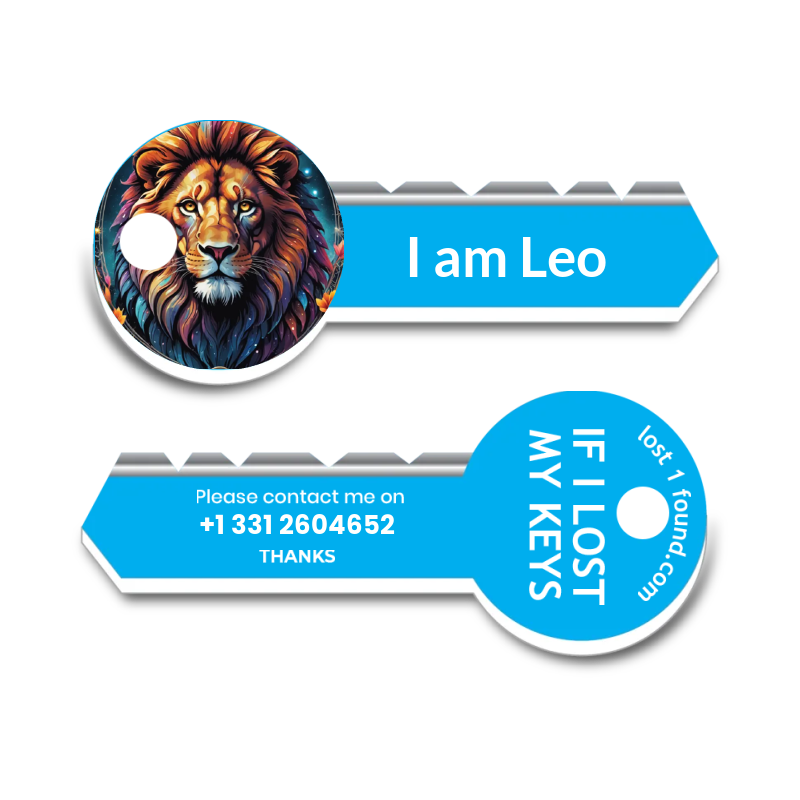 Zodiac Sign Key Tag - Leo