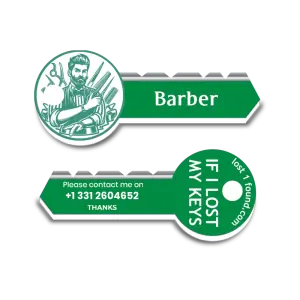 Professional Key Tag - Barber