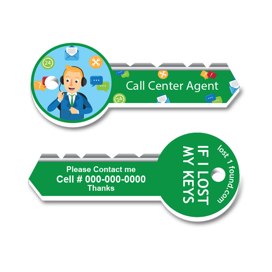 Professional Key Tag - Call Center Agent