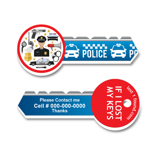 Professional Key Tag - Police