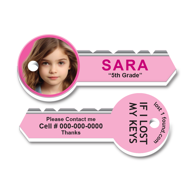 Kids Key Tag - Sara