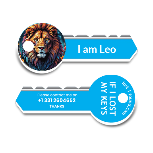 Zodiac Sign Key Tag - Leo